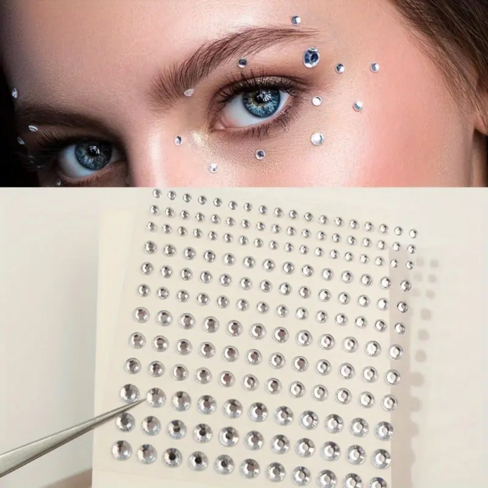 Body Jewelry Stickers - 165 adesivi autoadesivi con strass, gemme