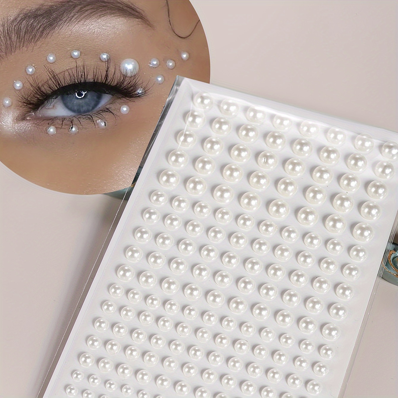 Body Jewelry Stickers - Falsa perla donne tridimensionale facciale decorazione