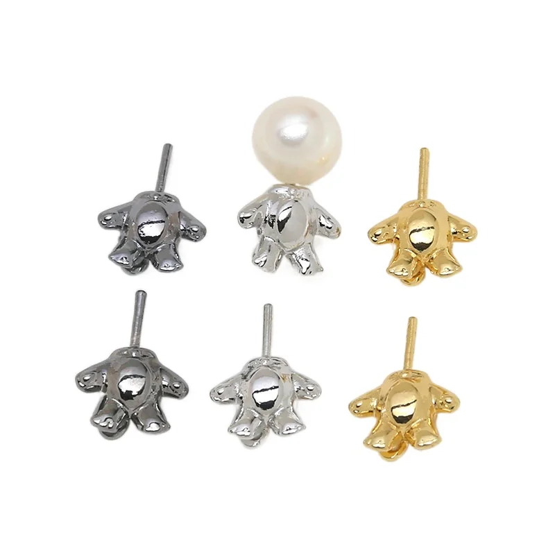 Body Jewelry Real Gold - 4 Pezzi Rame Placcato Oro Reale