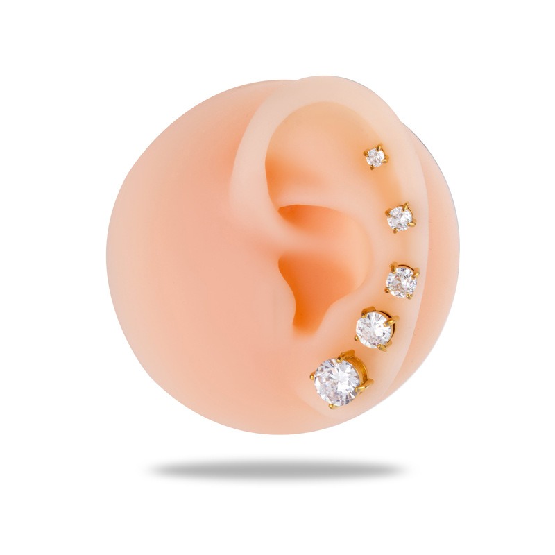 G23 Titanio Grado Impiantabile - Flat Back Labret Stud recensione e prezzo