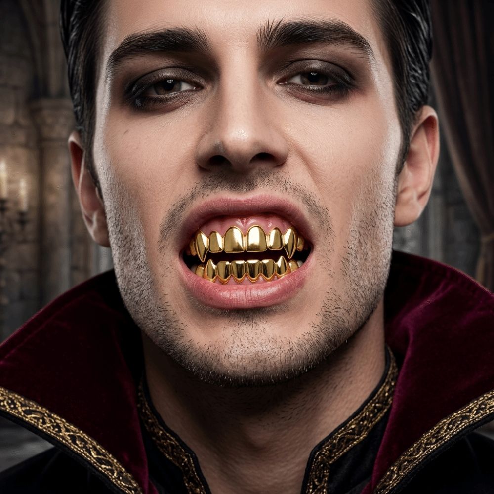 Set di Grillz per Denti Placca - Body Jewelry Real Gold recensione e prezzo