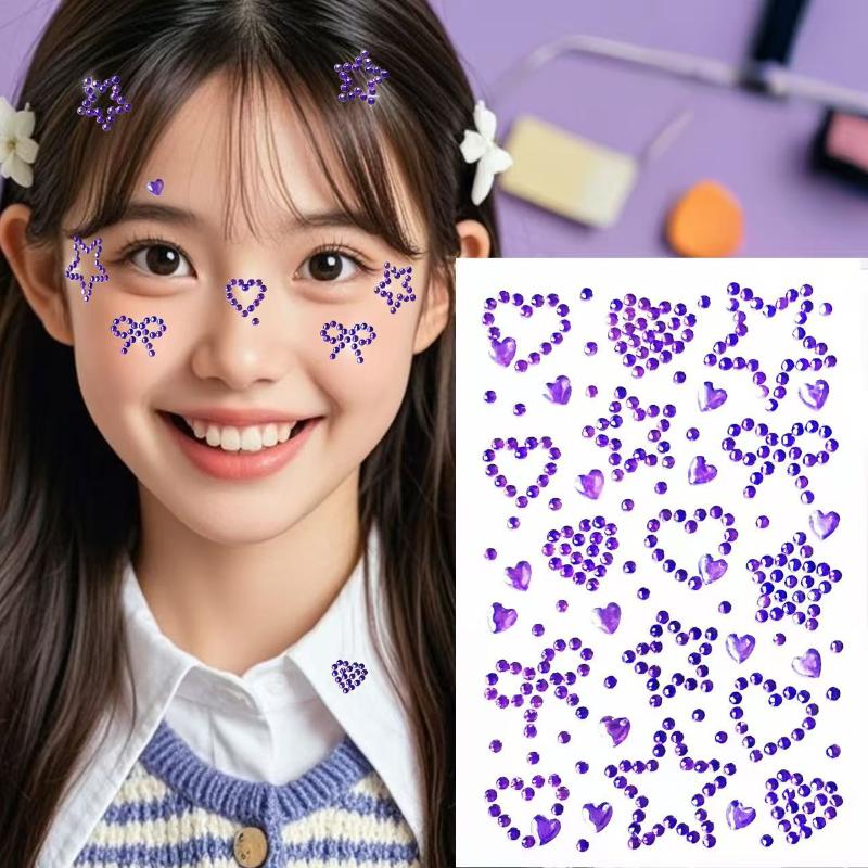 1 Foglio di Adesivi Colorati A - Body Jewelry Stickers recensione e prezzo