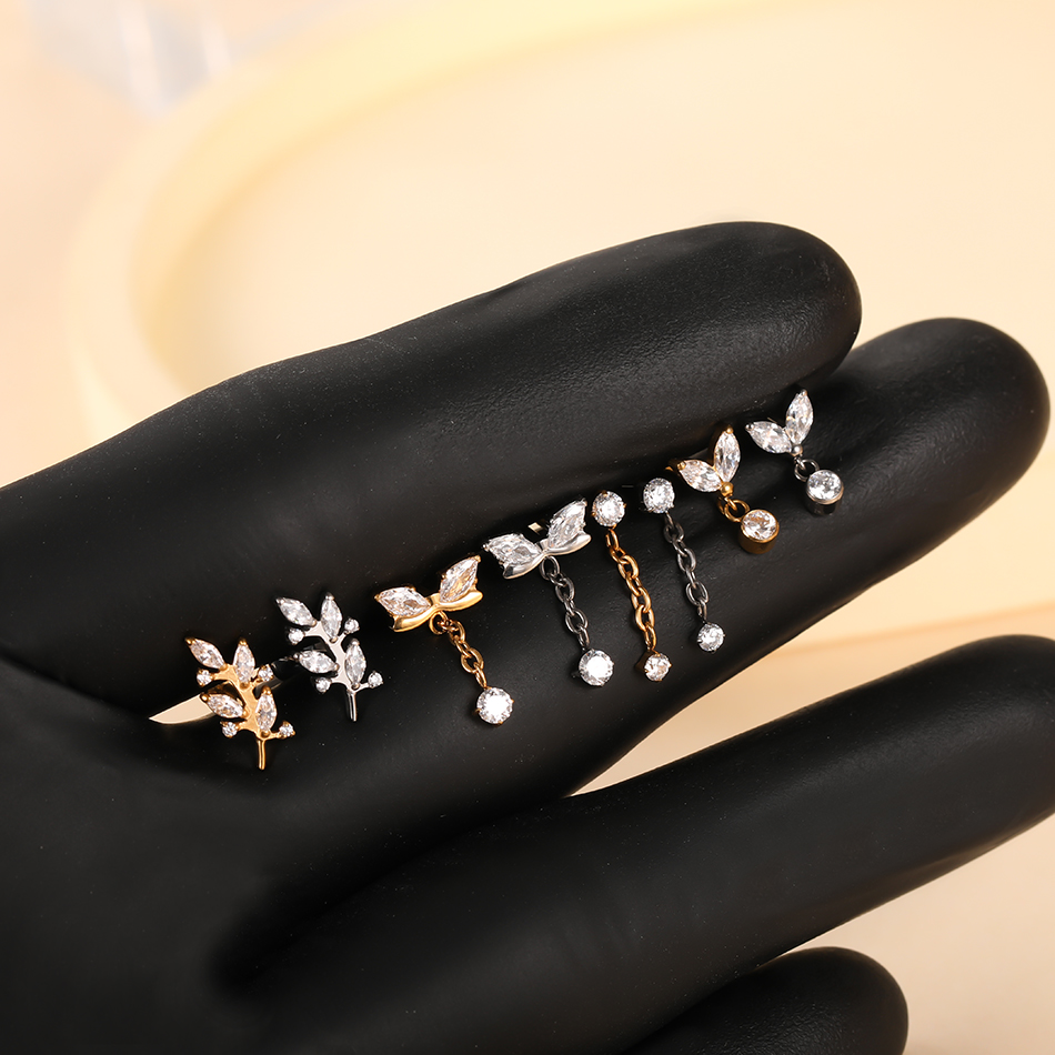 1 Pezzo Piercing Labret in Tit - Flat Back Labret Stud recensione e prezzo