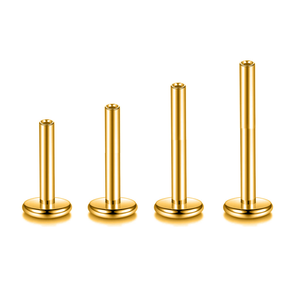 10 pz/lotto ASTM F136 G23 Tita - Flat Back Labret Stud recensione e prezzo