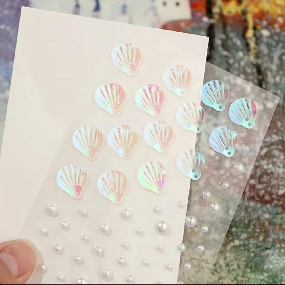 1Sheet Iridescent Shell Miscel - Body Jewelry Stickers recensione e prezzo