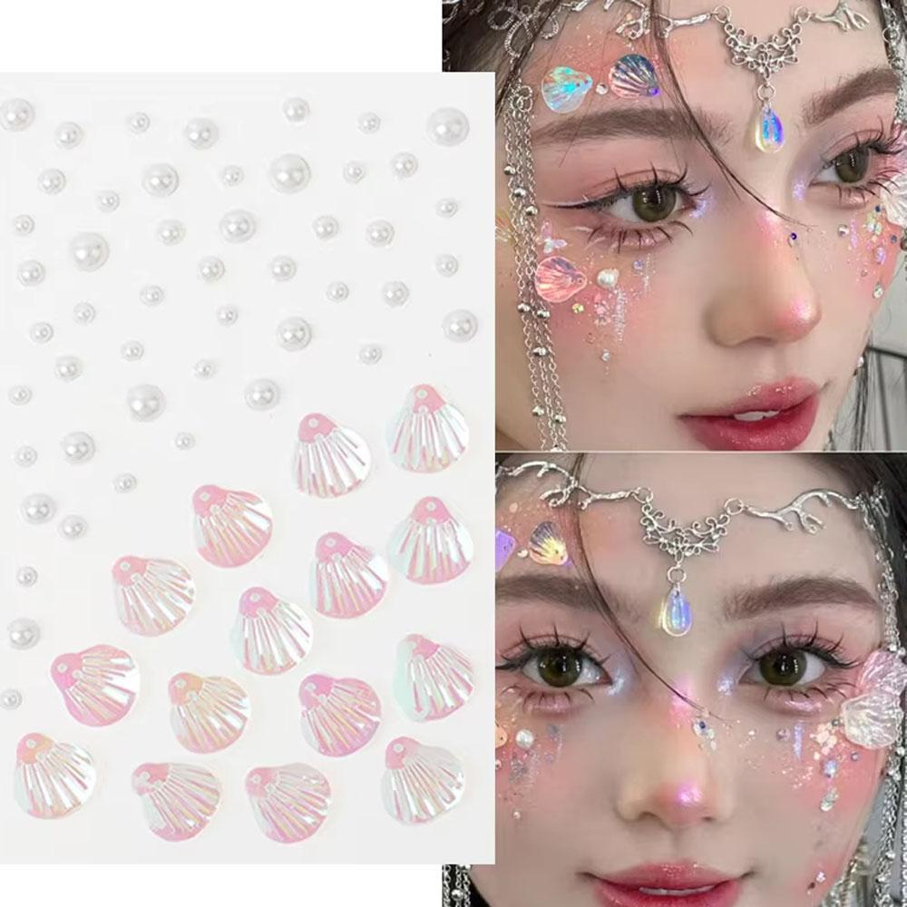 1Sheet Iridescent Shell Miscel - Body Jewelry Stickers recensione e prezzo