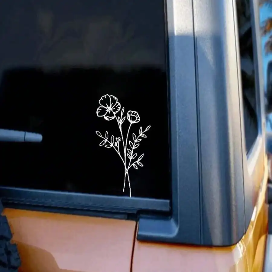 1 adesivo per auto con fiori s - Body Jewelry Stickers recensione e prezzo