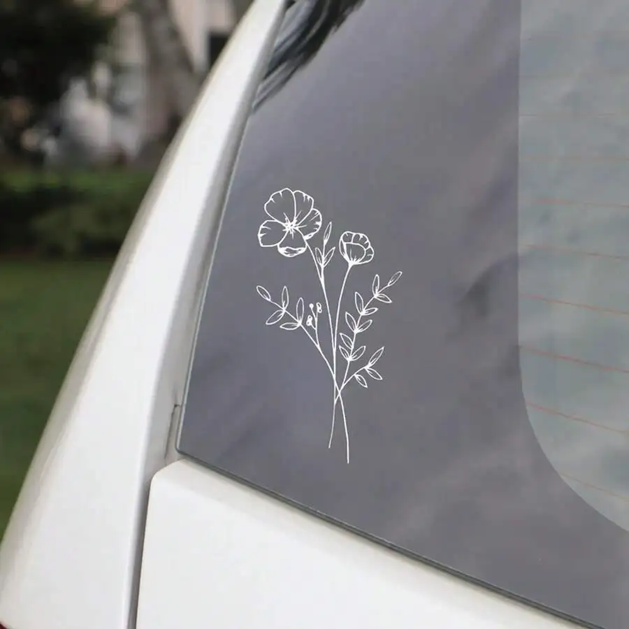 1 adesivo per auto con fiori s - Body Jewelry Stickers recensione e prezzo