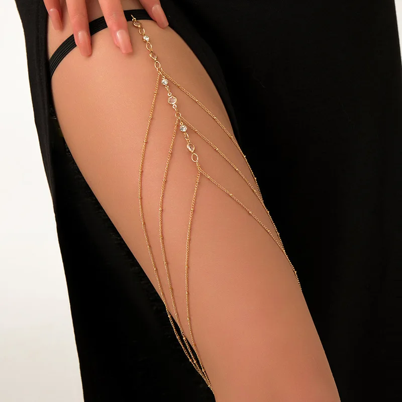 Catene per il corpo sexy sempl - Body Jewelry Leg Chain recensione e prezzo