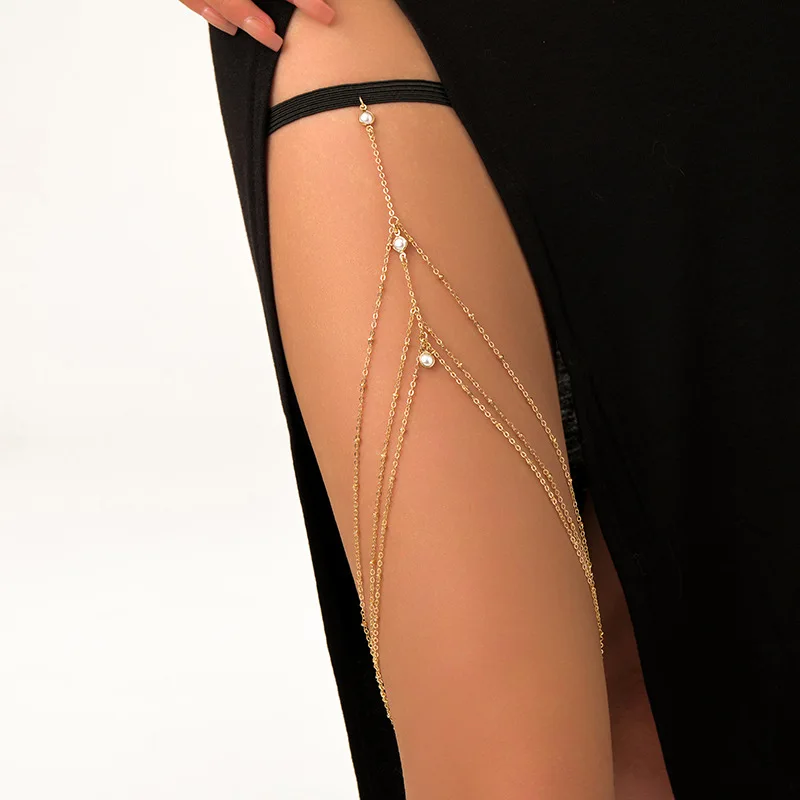 Catene per il corpo sexy sempl - Body Jewelry Leg Chain recensione e prezzo
