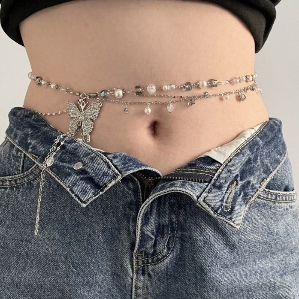 Catena da vita creativa Y2K a  - Body Jewelry Y2K recensione e prezzo