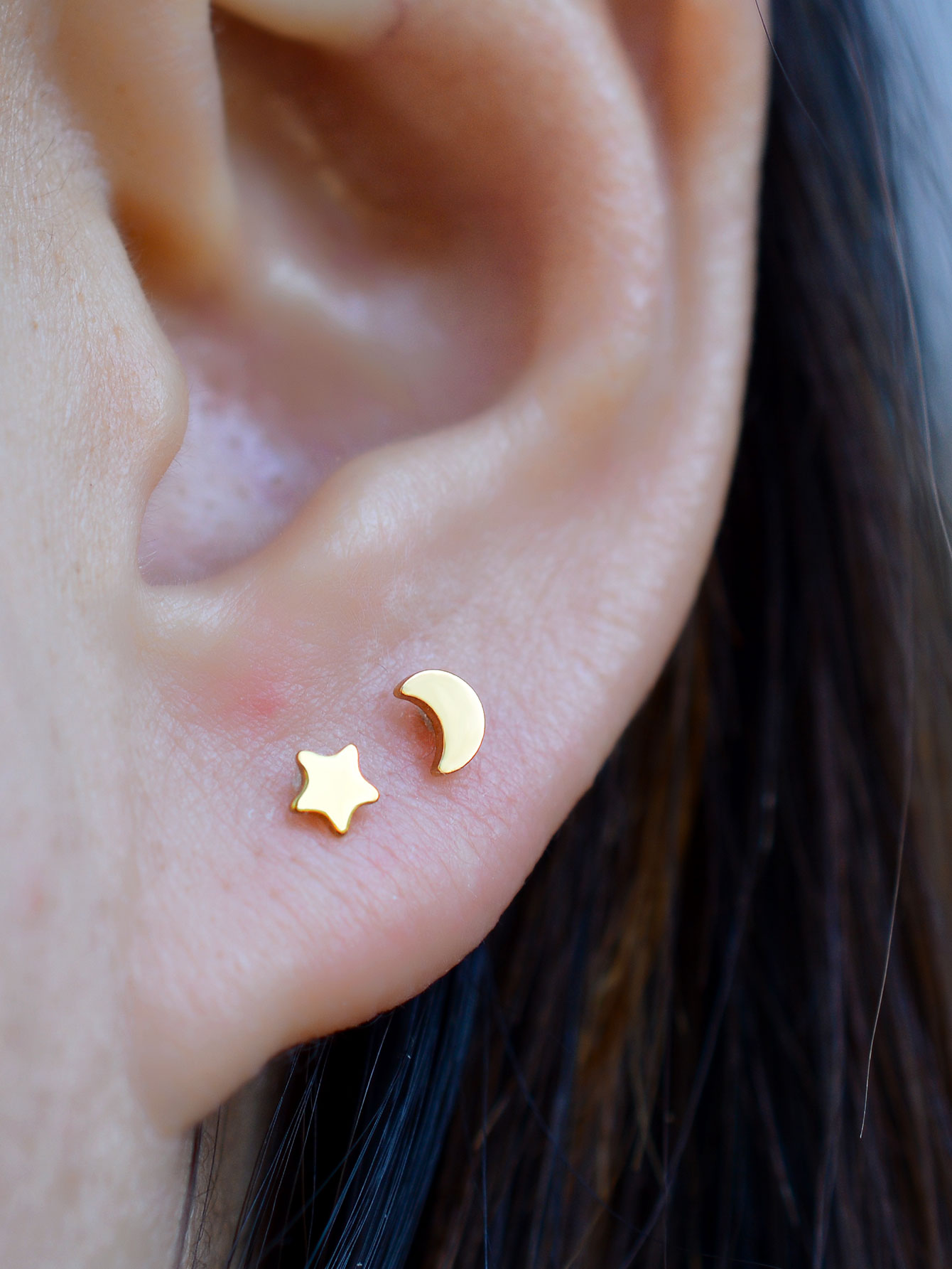 16G Piercing Acciaio al titani - Flat Back Labret Stud recensione e prezzo