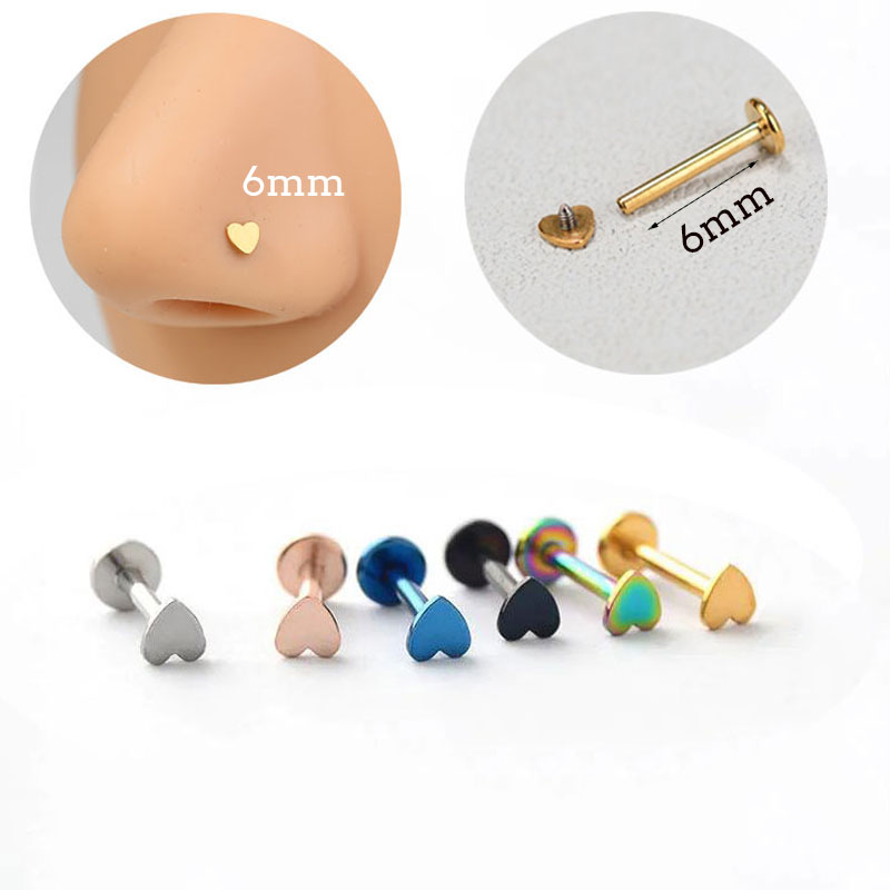 16G Piercing Acciaio al titani - Flat Back Labret Stud recensione e prezzo
