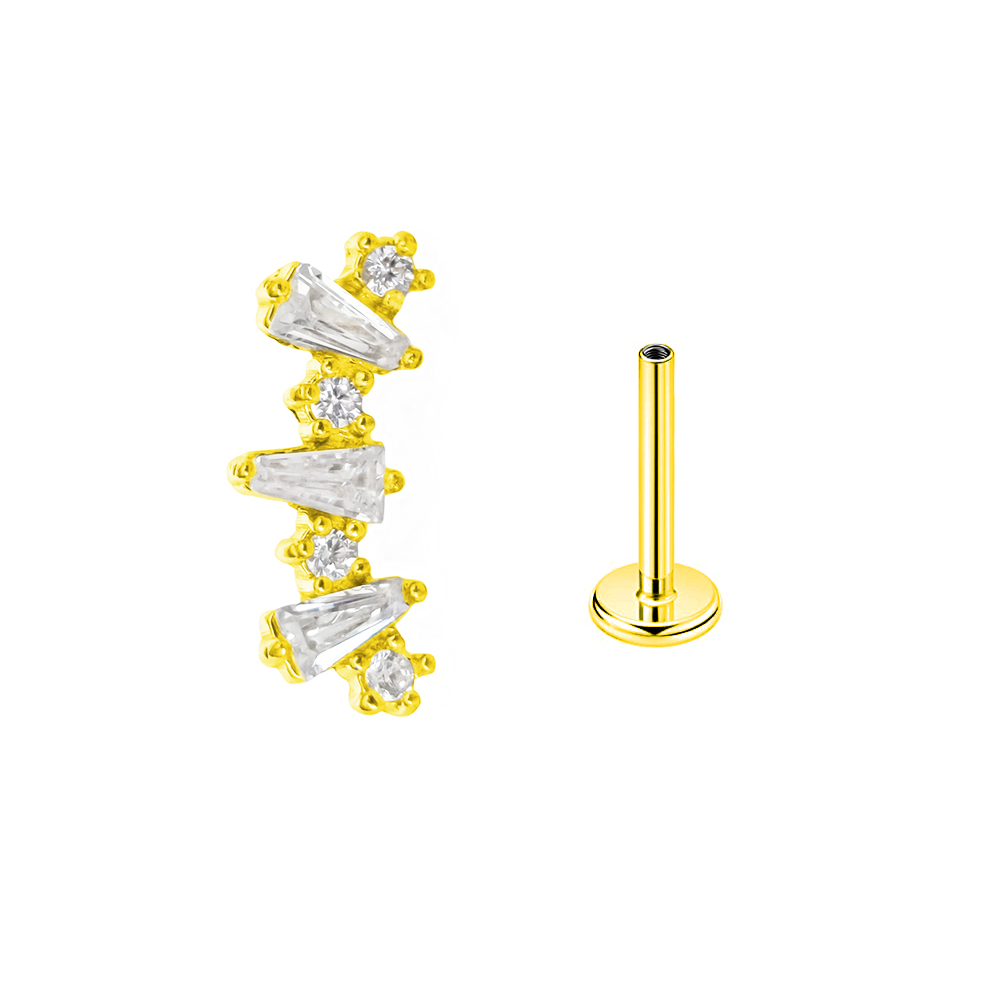 Orecchini interni filettati co - Flat Back Labret Stud recensione e prezzo