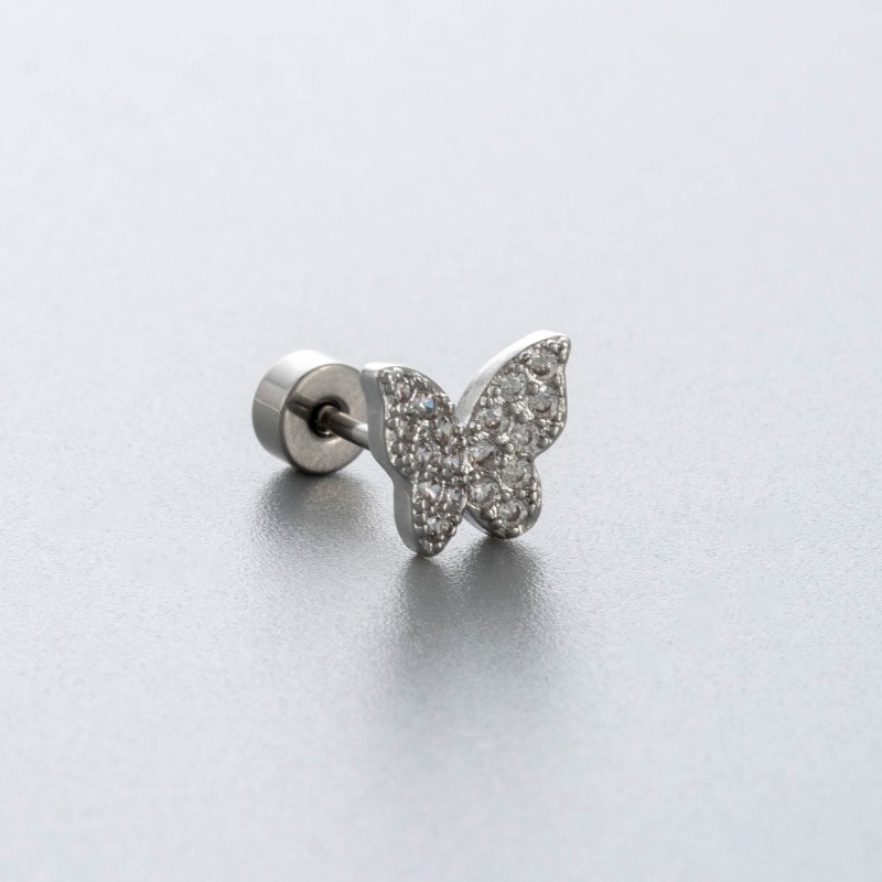 Orecchini a perno per cartilag - Flat Back Labret Stud recensione e prezzo