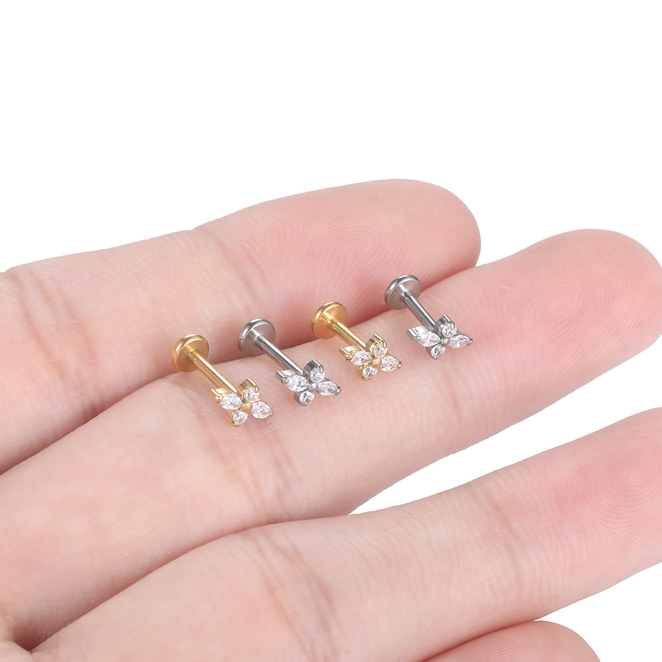 1 Pezzo Piercing Labret in Tit - Flat Back Labret Stud recensione e prezzo