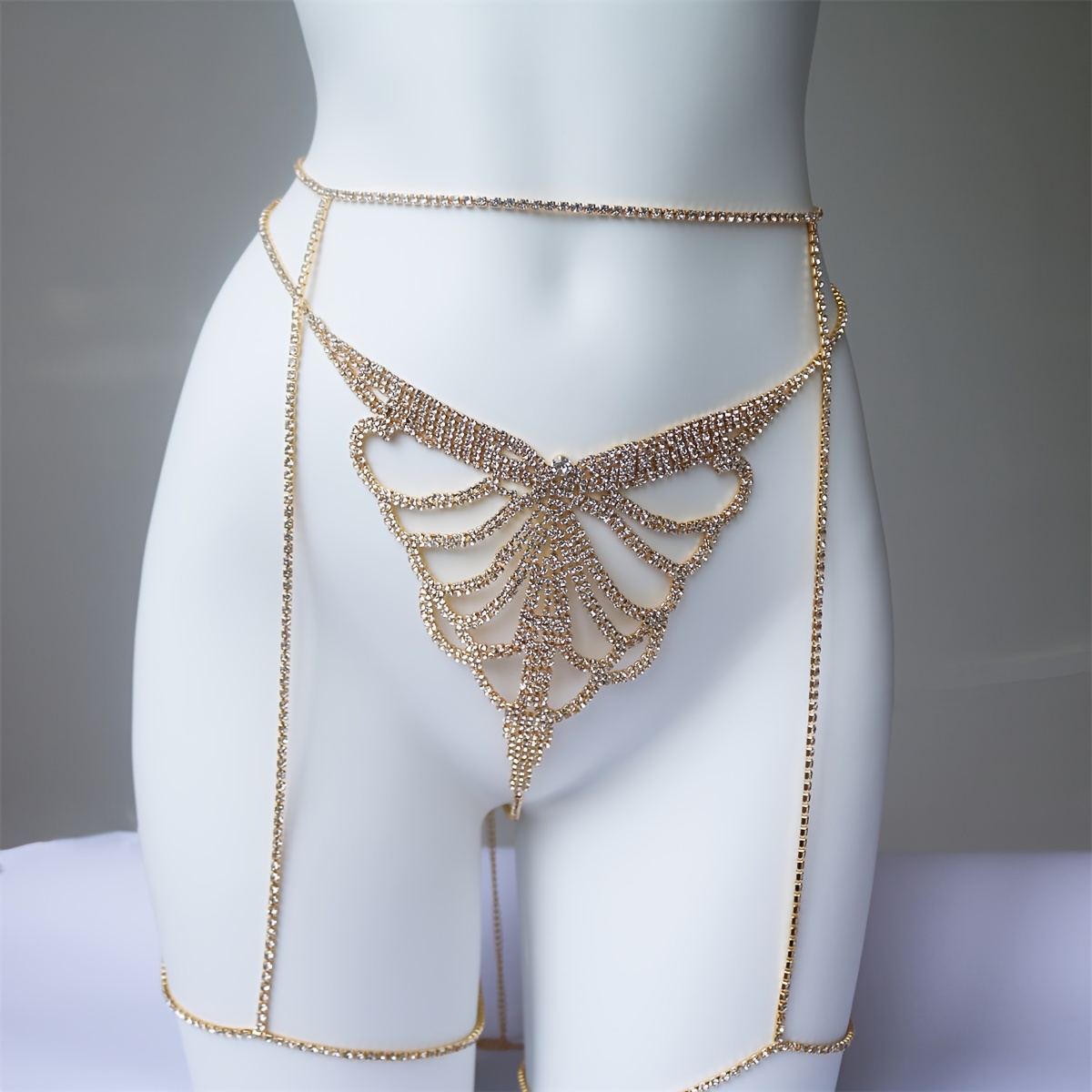 Multi strato strass scintillan - Body Jewelry Leg Chain recensione e prezzo