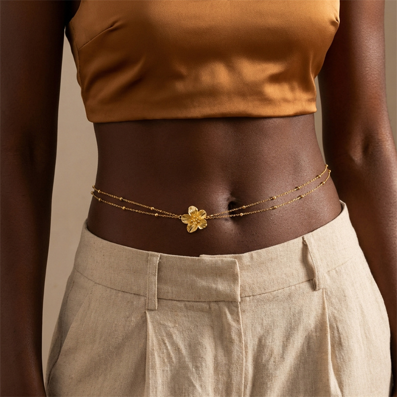 Catene per Pancia a Doppio Str - Body Jewelry Y2K recensione e prezzo