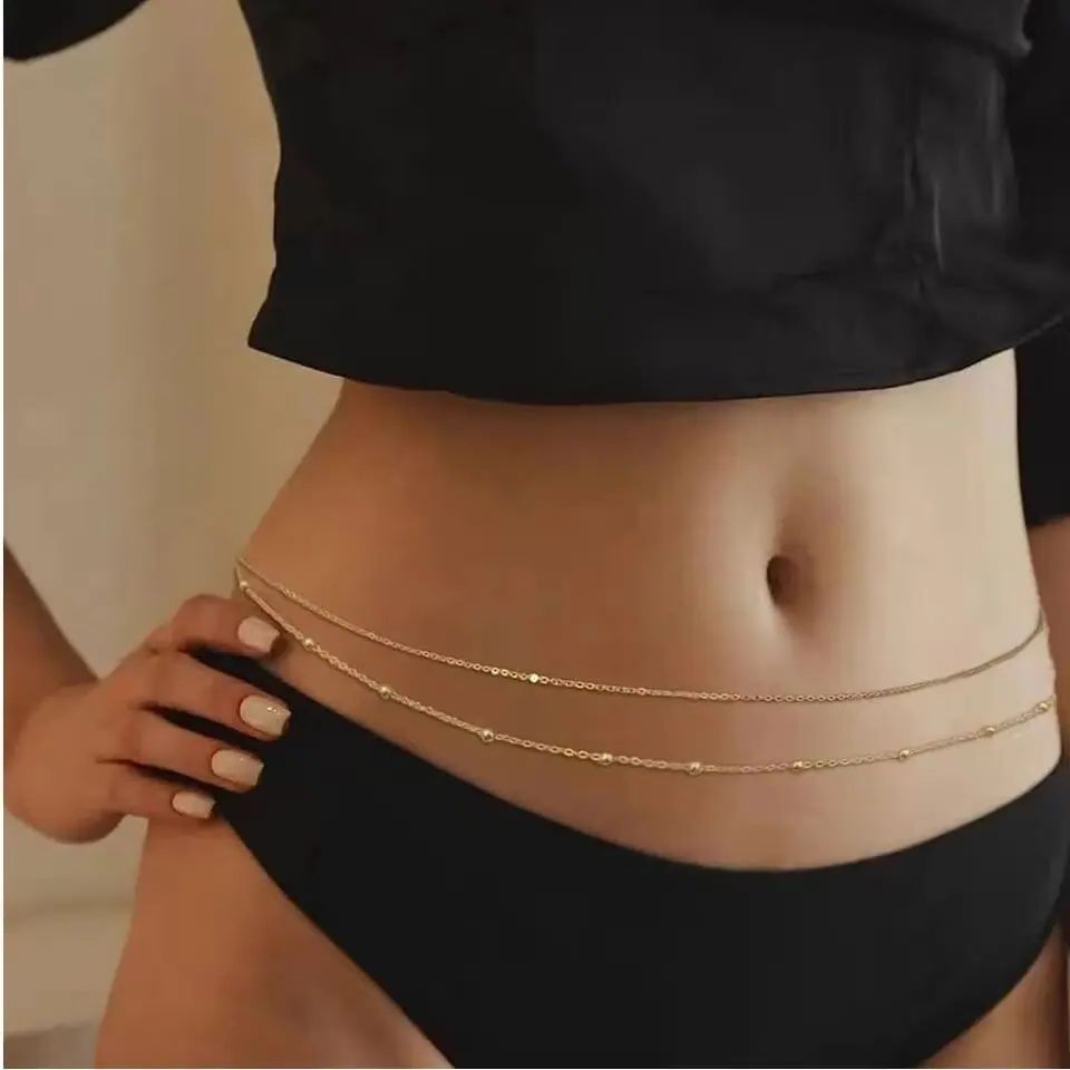 Catene per pancia a doppio str - Body Jewelry Y2K recensione e prezzo