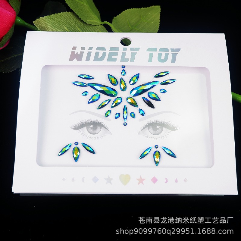 Adesivi per il Viso in Acrilic - Body Jewelry Stickers recensione e prezzo
